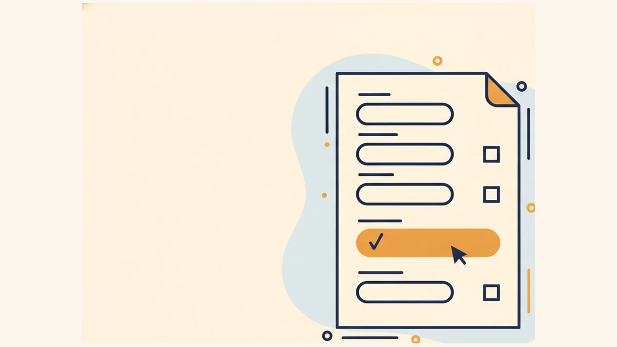 Illustration of filling in a fillable PDF form with input fields