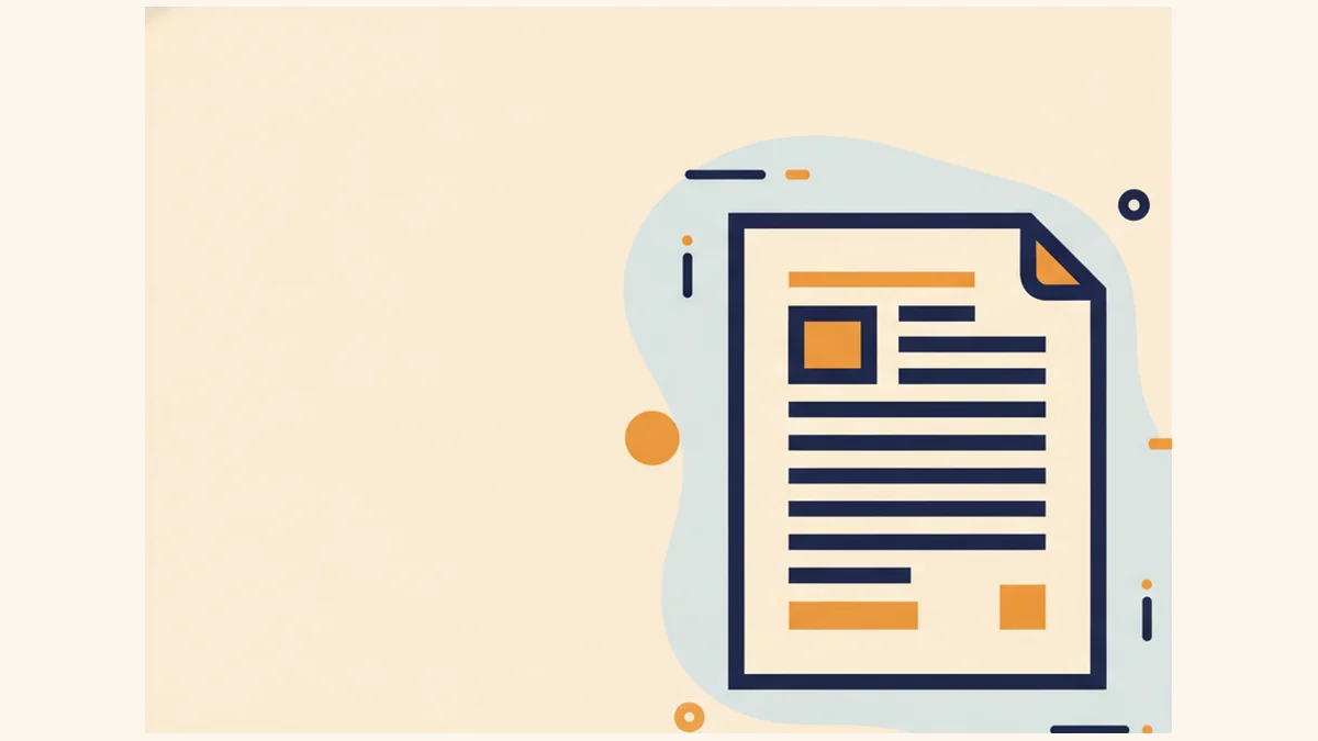 Illustration of a PDF document being edited with an online PDF tool